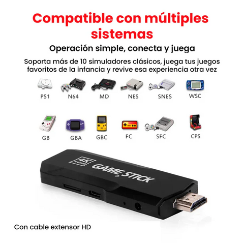 Consola Retro Game Stick +40.000 Videojuegos